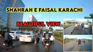 Shahrah E Faisal Karachi Beautiful View || S.A Kashmiri Vlogs