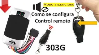 Como se Programar el control remoto gps tracker 303G coban y enseñarles la funcion de silencio.