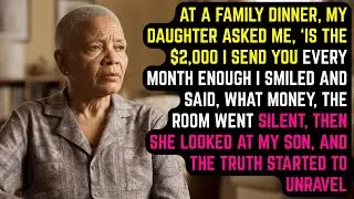 At Dinner, She Asked, Is The $2,000 I Send You Enough I Said, What Money Then She Faced My Son.
