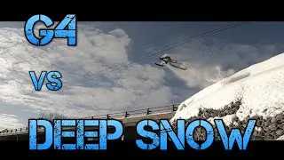 1/5 Scale Rc Snowmobile - G4 Deep Snow Testing
