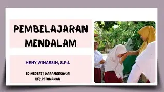 PENGIMBASAN PEMBELAJARAN MENDALAM