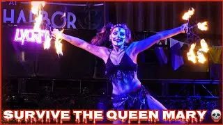 Exploring Dark Harbor on the Queen Mary 》 Haunted Mazes & Monsters 👻🧟🩻⚰️