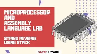Assembly Language Tutorial Bangla EMU8086 - 24 - String Reverse Using Stack - বাংলা