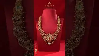 22K Kundan Haram with Lakshmi & Peacock Motifs | Timeless Bridal Elegance ✨