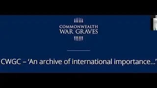 A Presentation by the Commonwealth War Graves Commission for Lanarkshire FHS