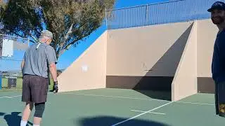Mike and Patrick vs Lenny and Alex 1st game Robb field handball tournament 