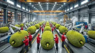 Inside a High-Tech Jackfruit Factory: Turning Raw Fruit into Sweet Desserts (Full Process)