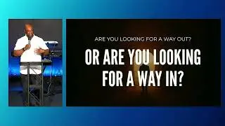 Title: Are You Looking for a Way Out, or Are You Looking for a Way In?   Speaker: Chris Singleton