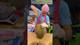 Amazing! Unboxing Giant Durian -  Fruit Cutting Skills