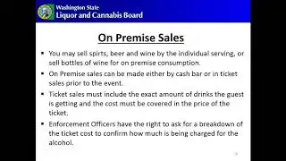 Non profit organization with Special Occasion&rsquo;s License
