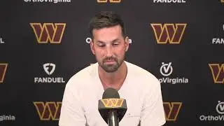 K Brandon McManus Meets the Media After Signing as a Washington Commander