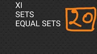 #Class11#Maths#Chapter1           #SETS #Equal sets with example#Understanding Mathematics