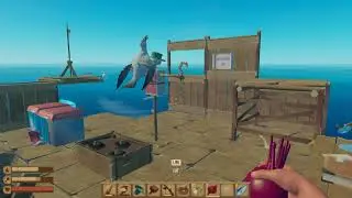 Survival on Raft Mid Ocean Day 27 | Seagull Attack Scarecrow | HD