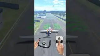 Flight simulator game play.