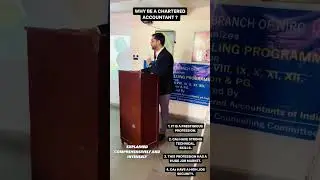 Career counselling session for CA aspirants.   #icai  #icaistudents  #caaspirants #ca #gst #gstgavel
