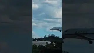 Jet Landing / Takeoff at Naples Florida to have a Beach Day and see a Dolphin