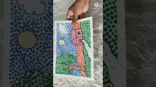 Dot Painting | Stopping | Ear Bud Painting | Mandala Art | Toothpick Art | Circle Art | Art & Craft