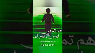 Nations remembers APS | Army Public School Peshawar Attack 8th Anniversary #shorts