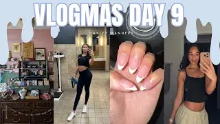 vlogmas day 9 | holiday DIML - nails, coffee crawl, record shopping