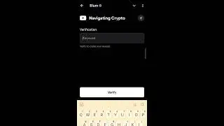 Navigating Crypto Blum Verification Code 20 September | Blum Secure Navigating CryptoCode Keyword