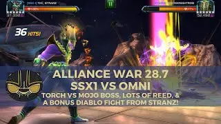 Alliance War 28.7 - SSx1 vs OMNI: Torch vs Mojo Boss and a Bonus Diablo Fight from Stranz!