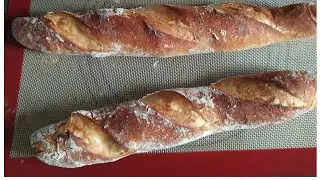 BAGUETTE DE HARINA INTEGRAL DE ESPELTA o de harina de trigo