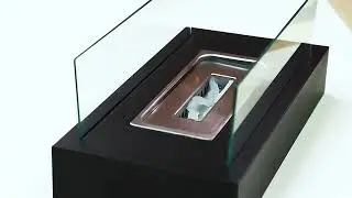 2 Glass Rectangle Fire Pit