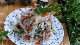 Radish Salad | Mooli ka Salad | मुली का सलाद | Healthy Salad | Without onion garlic by HOMEMAKER'S
