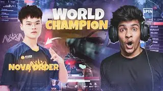 😱 PMGC WORLD CHAMPION PLAYERS NOVA ORDER GAMEPLAY - BEST MOMENTS IN PUBG MOBILE | BB REACTS #3