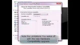 Upgrading Hardware Compatibility in VMware Workstation 8