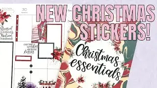 New Christmas Essential Stickers | Amber Plans Her Day Sticker Book Flip Through & Plan With Me |