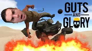 HILARIOUS GAME!! HAPPY WHEELS ON STEROIDS!! | Guts and Glory #1