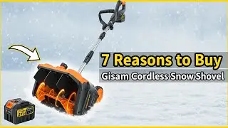 7 Reasons To Buy: Gisam Cordless Snow Shovel 3500W Battery Snow Blower | Best Snow Blower