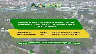 PKM - Pengembangan Media Terapi Motorik Halus Anak Autis Berbasis Simulasi Proses Produksi Mini