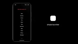 simple launcher || Perfect minimalist launcher