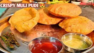 Crispy Muli Ki Pudi Recipe 😍 | Garma Garam Desi Nashta | Foodie Zaika