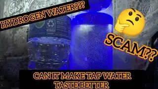 Feels like a scam.. but does it taste like one?? Hydroh Hydrogen Water Bottle vs tap water