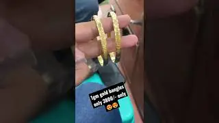 1gm gold bangles only 3800/- only😍😍