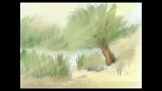 Painting the River Severn in Procreate