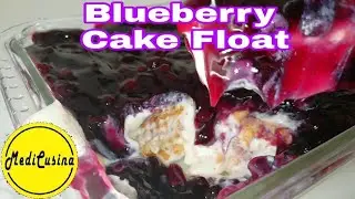 Blueberry Cake Float(No Bake Blueberry Cake) | How to make Blueberry Cake