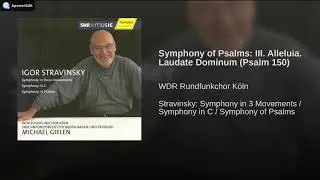 Michael Gielen Stravinsky Symphony of psalms