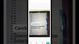 An app that can scan all handwritten notes into digital 🫢 time to share with friends #shorts #scan