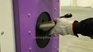 Borstel ontbraammachine OD120 van NS Maquinas, HEVAMI