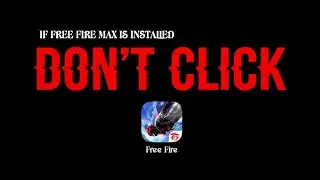 😱Don't Click If Free Fire Installed |shanus world|