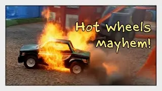 Hot Wheels Mayhem! | Hot Wheels Diecast Cars Make A Huge Jump And Then Craziness Happen!