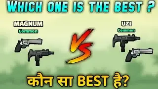 Uzi + magnum vs magnum + uzi in mini militia best gun combination 🤔