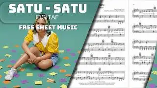 [PIANO TUTORIAL] FREE SHEET MUSIC - Satu - Satu (Idgitaf)