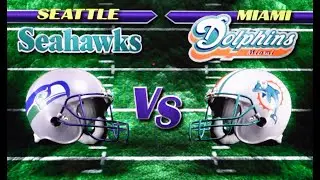 NFL Blitz - Arcade1UP Gameplay - Seahawks vs Dolphins