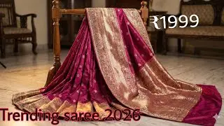 Latest Trendy Party Wear Saree Design June 2025 | ✨Beautiful Saree Design✨ #shorts #fashion #saree