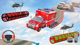 Ambulance Stunt Van Racing - Impossible Tracks Car Driving Simulator - Android GamePlay ASK #2
